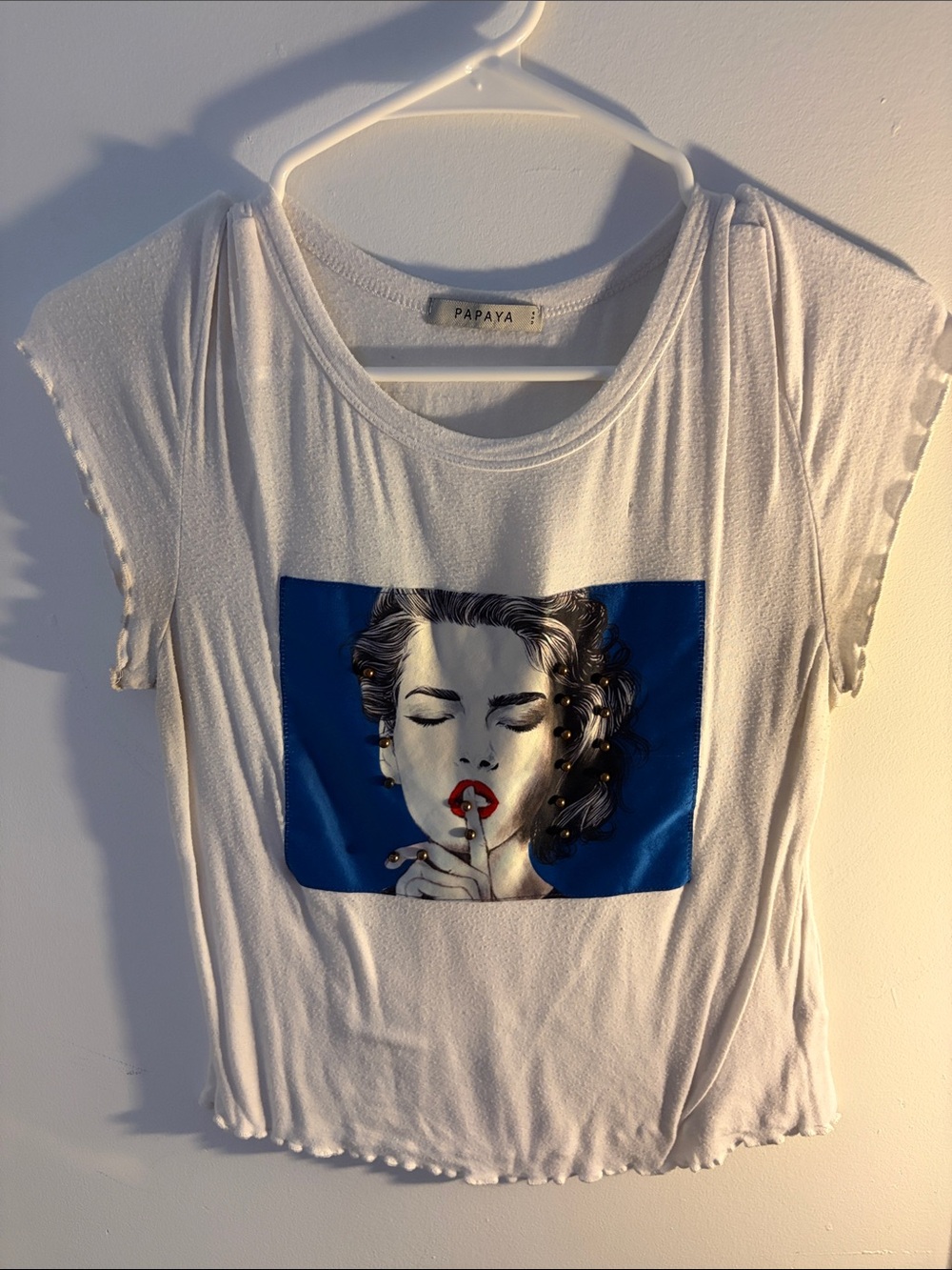 Papaya Cream Short-Sleeve Tee.